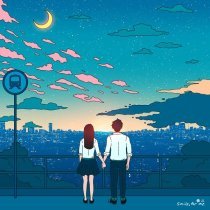 smile for me., Frad, Ahntow - chillin' with you